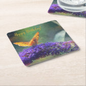 Magische Butterfly-Party-Untersetzer Rechteckiger Pappuntersetzer (angewinkelt)