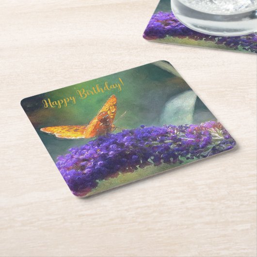 Magische Butterfly-Party-Untersetzer Rechteckiger Pappuntersetzer (angewinkelt)