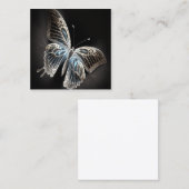 Magische Butterfly Quadratische Visitenkarte (Vorne/Hinten)