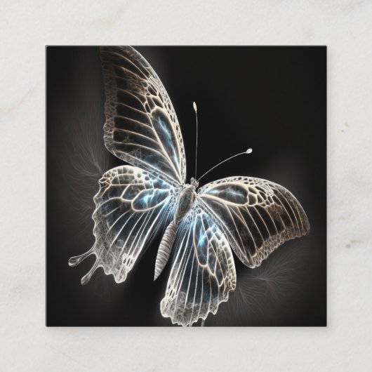 Magische Butterfly Quadratische Visitenkarte (Vorderseite)
