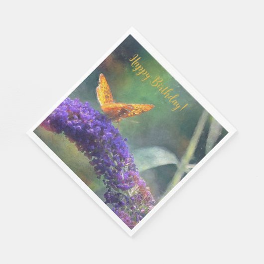 Magische Butterfly Serviette (Ecke)