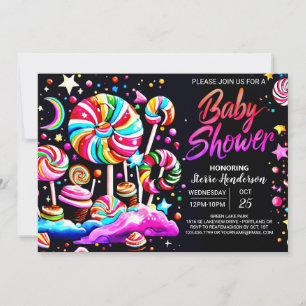 Magische Candyland Baby Dusche Einladung