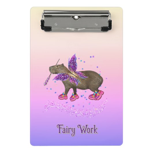 Magische Capyfee Mini Klemmbrett (Vorderseite)