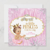 Magische Carriage Princess Baby Dusche Rosa Einladung (Vorderseite)