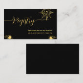 Magische Celestial-Polterabend-Geschenkregister Begleitkarte (Vorne/Hinten)