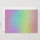 Magische Chalkboard Einhorn Süßigkeiten Geburtstag Einladung (Rückseite)