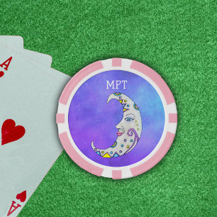 Magische Crescent Moon Abstrakte Dekorationen Gesi Pokerchips