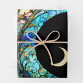 Magische Crescent Moon Alkohol Tinte Geschenkpapier Set (Beispiel)