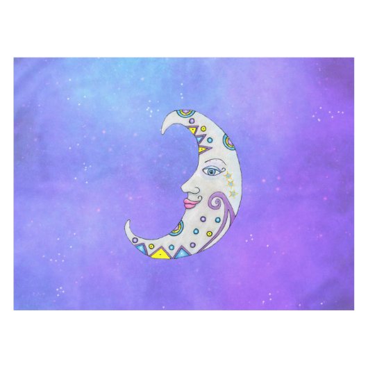 Magische Crescent Moon Extravagante Dekoration mit Tischdecke (Vorderseite (Horizontal))
