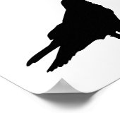 Magische Crescent Moon, Fairy und Crow Fantasie Poster (Ecke)