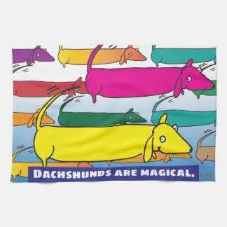 Magische Dackeln Handtuch
