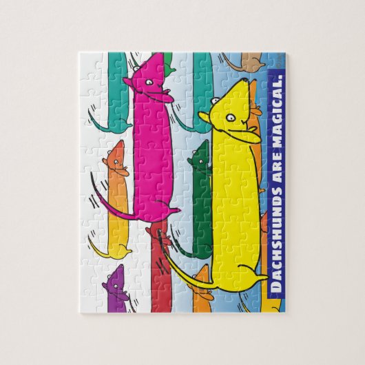 Magische Dackeln Puzzle (Vertikal)