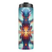 Magische Drachen Reflection Ai Art Thermosbecher (Vorderseite)