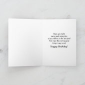 Magische Drachenreflektion Geburtstag Karte (Innenseite)