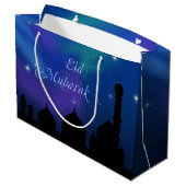 Magische Eid Nacht - große Geschenk-Tasche Geschenktüte (Rückseite Schrägansicht)