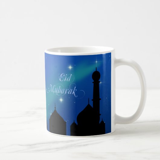 Magische Eid Nacht - islamische Gruß-Tasse Kaffeetasse (Rechts)