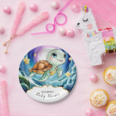 Magische, einfache Meeresschildkrötendusche Pappteller (Party)