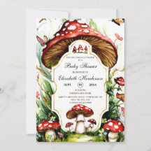 Magische, einfache Mushroom-Babydusche