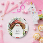 Magische, einfache Mushroom-Babydusche Pappteller (Party)