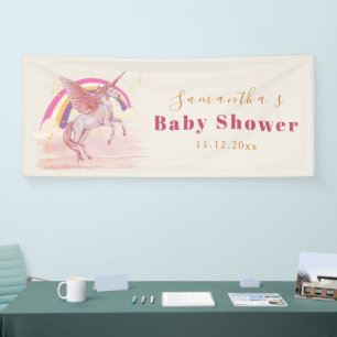 Magische Einhorn-Baby-Shower-Party Banner