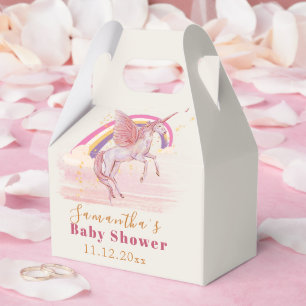Magische Einhorn-Baby-Shower-Party Geschenkschachtel