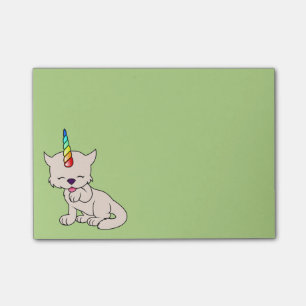Magische Einhorn Katze = Kittycorn Post-it Klebezettel