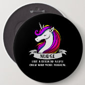 Magische Einhorn-Krankenschwester-Arzt Frauen Button (Vorne & Hinten)