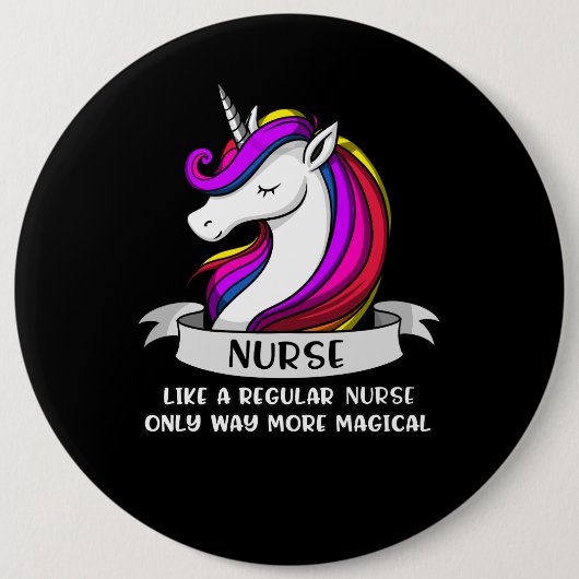 Magische Einhorn-Krankenschwester-Arzt Frauen Button (Vorderseite)