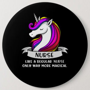 Magische Einhorn-Krankenschwester-Arzt Frauen Button