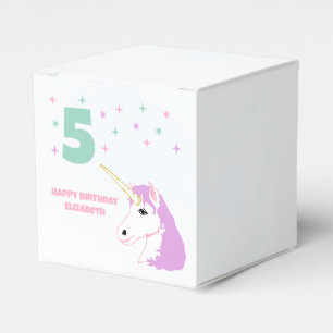 Magische Einhorn-Mädchen-Geburtstag Geschenkschachtel