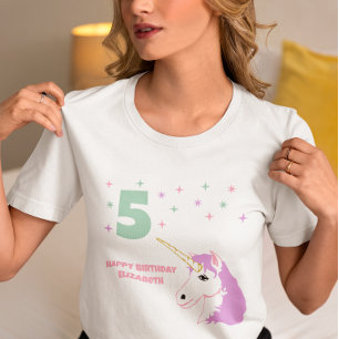 Magische Einhorn-Mädchen-Geburtstag T-Shirt