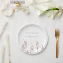 Magische Einhorn-Papierplatte