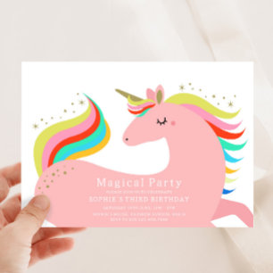 Magische Einhorn-Party Einladung