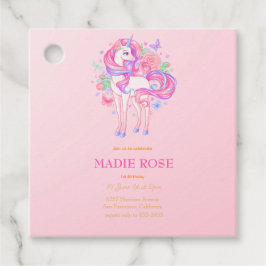 Magische Einhorn-Party-Geburtstag Geschenkanhänger