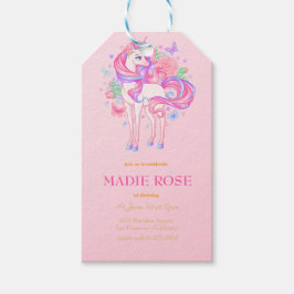 Magische Einhorn-Party-Geburtstagsfeier Geschenkanhänger