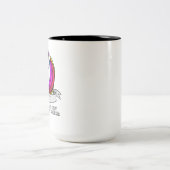 Magische Einhorn-Tante Zweifarbige Tasse (Mittel)