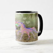 Magische Einhorn-Tasse mit Wald Tasse (VorderseiteRechts)