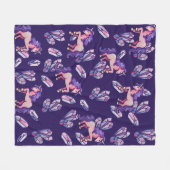 Magische Einhörner Fleecedecke (Vorderseite (Horizontal))