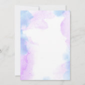 Magische Einhörner Lila Geburtstagsparty Einladung (Rückseite)