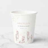 Magische Einhörner Pappbecher (Vorderseite)