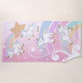 Magische Einhörner 🦄 Strandtuch (Vorderseite)