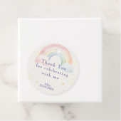 Magische Einhörner und Regenbogen Aquarellfarben G Geschenkanhänger (Beispiel)