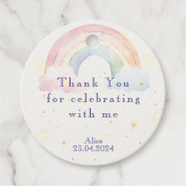 Magische Einhörner und Regenbogen Aquarellfarben G Geschenkanhänger