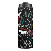 Magische Einhörner und Stern-Konstellationen Thermosbecher (Vorderseite)