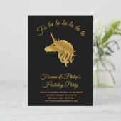 Magische Einhornfeier Einladung (Stehend Vorderseite)