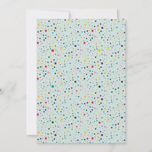 Magische Einhornfeier für Mädchen Einladung (Rückseite)