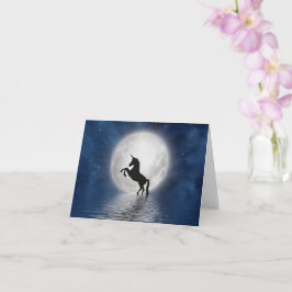 Magische Einhornkarte | Faszinierendes Design Karte
