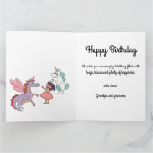 Magische Einhornkarte Karte (Innenseite)