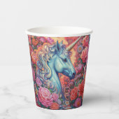 Magische Einhornpapiergruppen Pappbecher (Vorderseite)