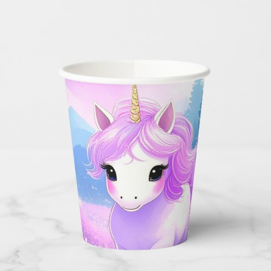 Magische Einhornpapiergruppen Pappbecher (Links)